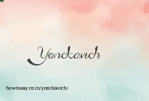 Yonckavich