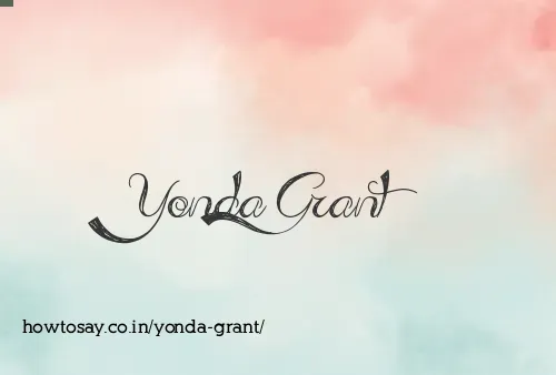 Yonda Grant