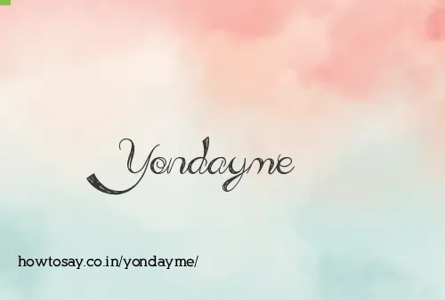 Yondayme