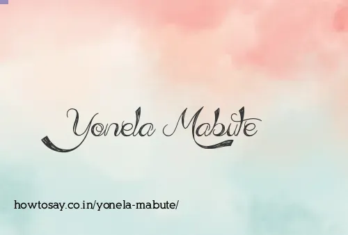Yonela Mabute