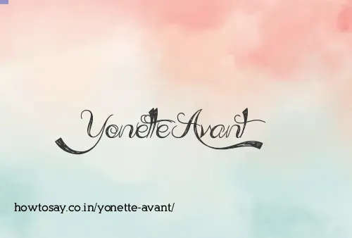 Yonette Avant