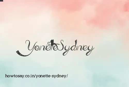 Yonette Sydney