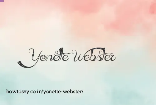 Yonette Webster