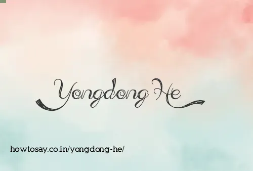 Yongdong He