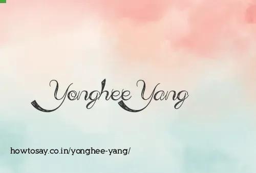 Yonghee Yang