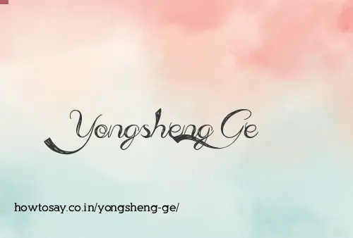 Yongsheng Ge