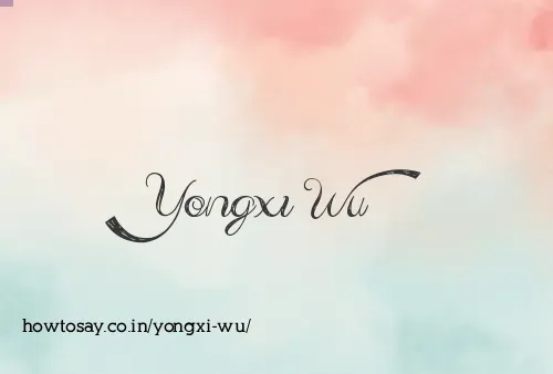 Yongxi Wu