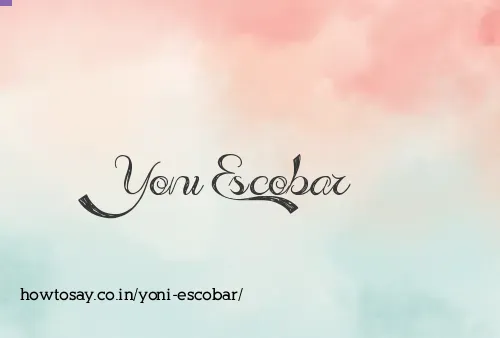 Yoni Escobar