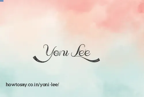 Yoni Lee