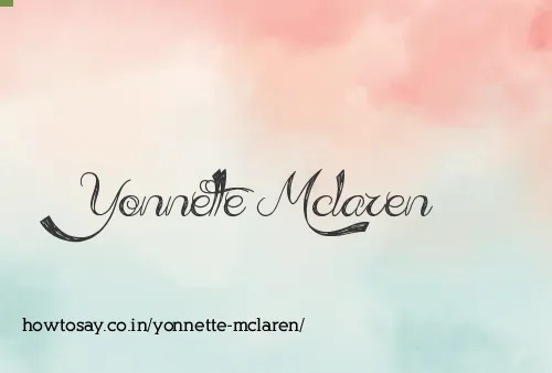 Yonnette Mclaren