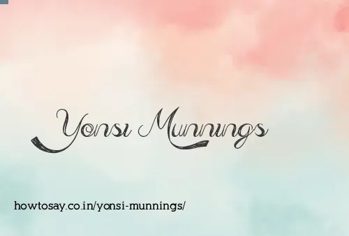 Yonsi Munnings