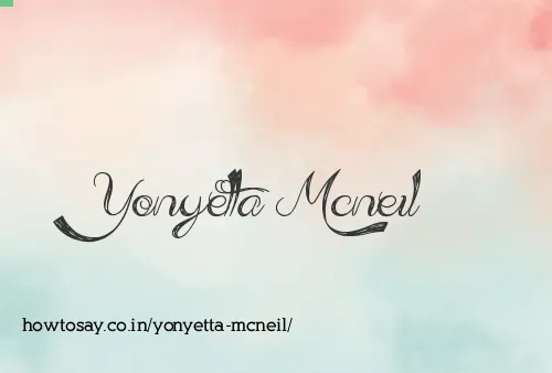 Yonyetta Mcneil