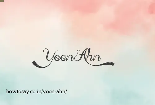 Yoon Ahn