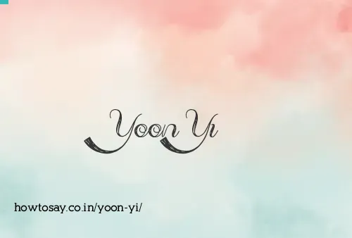 Yoon Yi