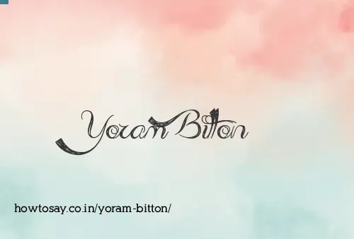 Yoram Bitton
