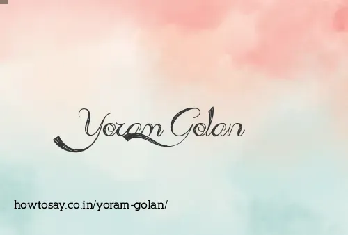 Yoram Golan