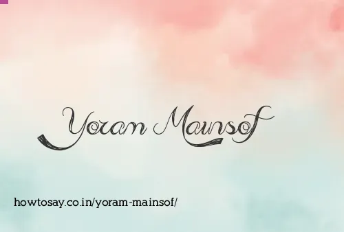 Yoram Mainsof