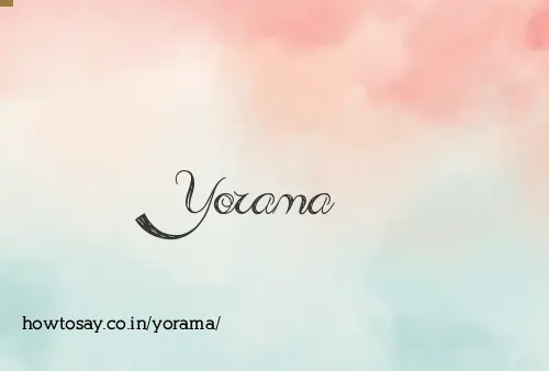 Yorama