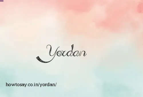 Yordan