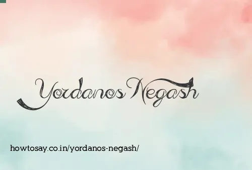 Yordanos Negash