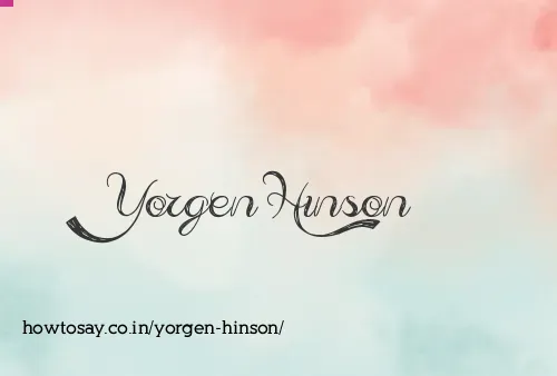 Yorgen Hinson