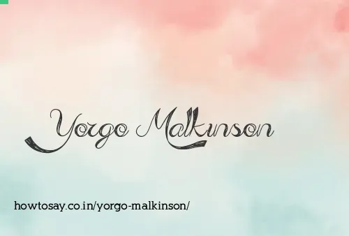 Yorgo Malkinson