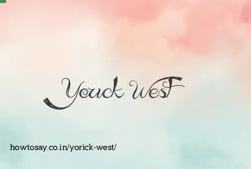 Yorick West