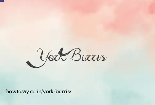 York Burris