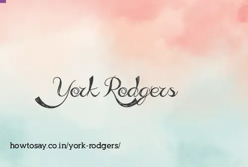 York Rodgers