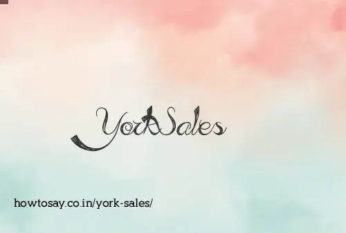 York Sales