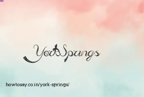 York Springs
