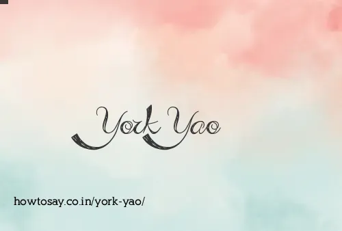 York Yao