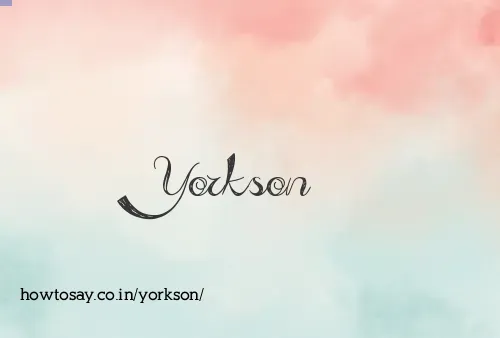 Yorkson