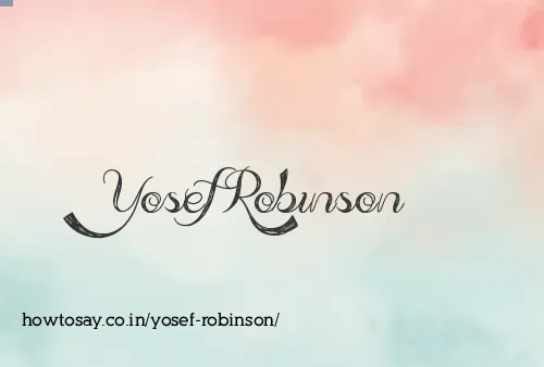 Yosef Robinson
