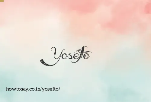 Yosefto