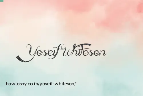 Yoseif Whiteson