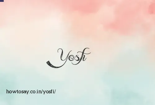 Yosfi