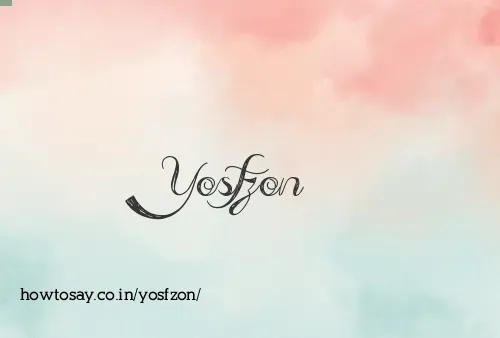 Yosfzon