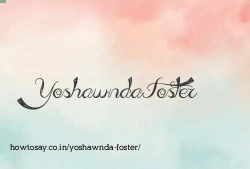 Yoshawnda Foster