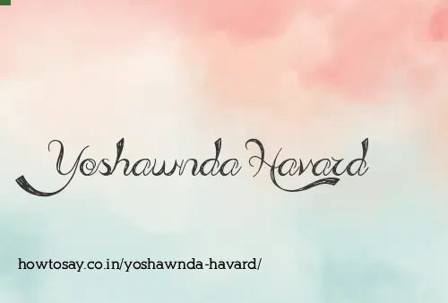 Yoshawnda Havard