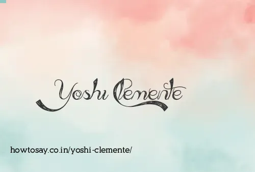 Yoshi Clemente
