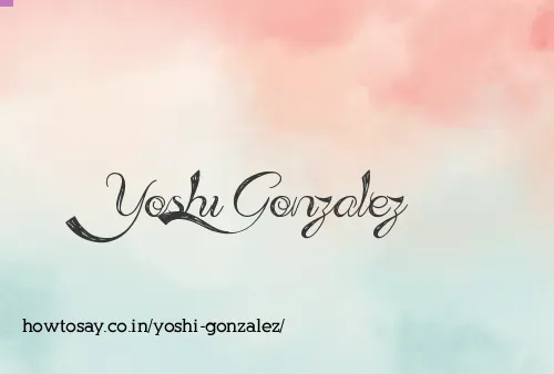 Yoshi Gonzalez