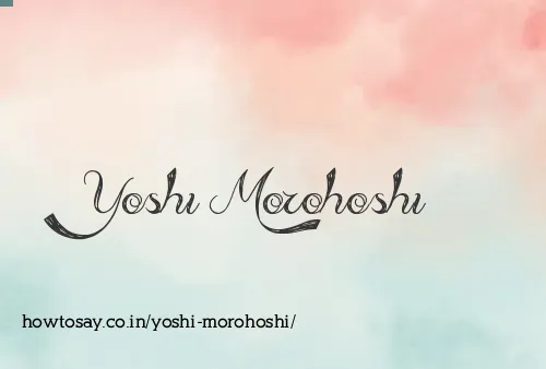 Yoshi Morohoshi