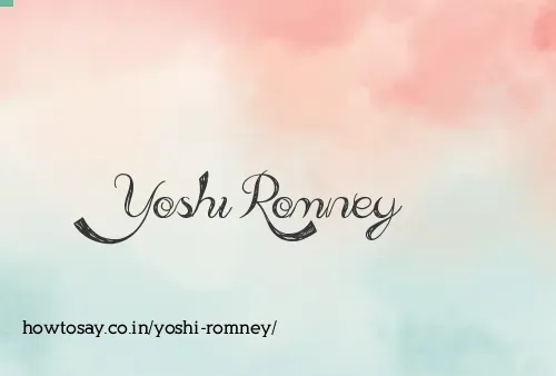 Yoshi Romney