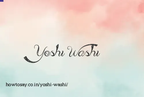 Yoshi Washi