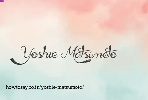 Yoshie Matsumoto