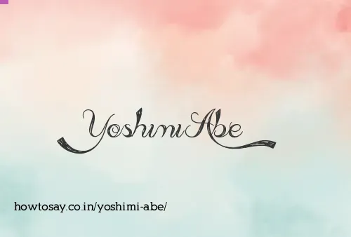 Yoshimi Abe