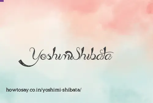 Yoshimi Shibata