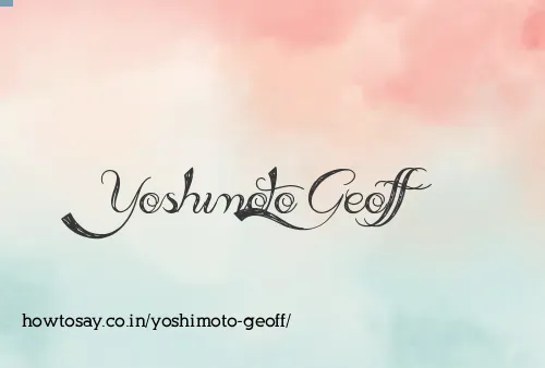 Yoshimoto Geoff