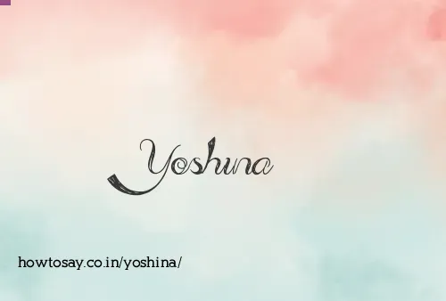 Yoshina